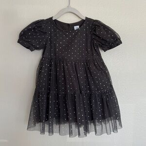 GAP 2T sparkly polkdot tulle dress